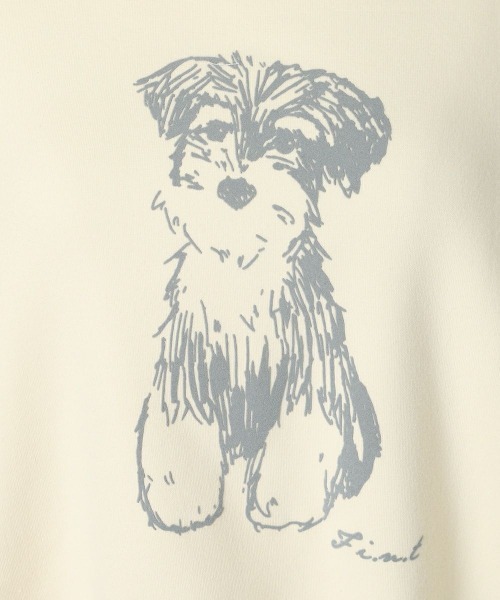 F i.n.t（フィント）の「シュナウザープリントスウェット（スウェット・レディース・ライトグレー/アイボリー/ライトピンク・FREE）」の7枚目の写真