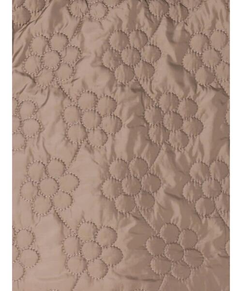 Samansa Mos2 Lagom（サマンサモスモスラーゴム）の「【撥水】花柄キルトジャケット（ノーカラージャケット・キッズ・モカ/キナリ・M/S/XL/L）」の11枚目の写真