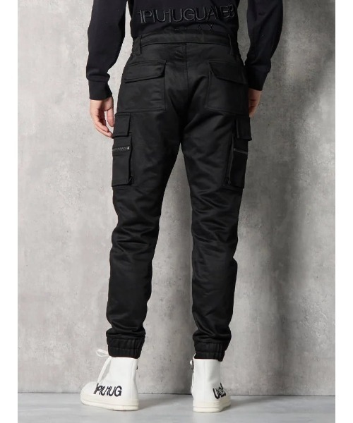 1piu1uguale3 RELAX(ウノピュウノウグァーレトレリラックス)の「【1PIU1UGUALE3 RELAX】SLIM カーゴパンツ 通年(ウノ ピゥ ウノ ウグァーレ トレ)(カーゴパンツ・メンズ・ブラック・M/L/LL)」の3枚目の写真