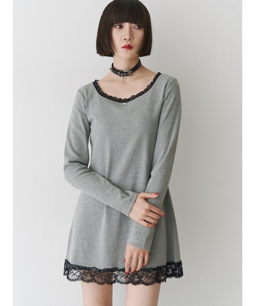 【ZOZOTOWN限定】ローズモチーフレースドッキングミニワンピース セール】【ZOZOTOWN限定】ローズモチーフレースドッキングミニ