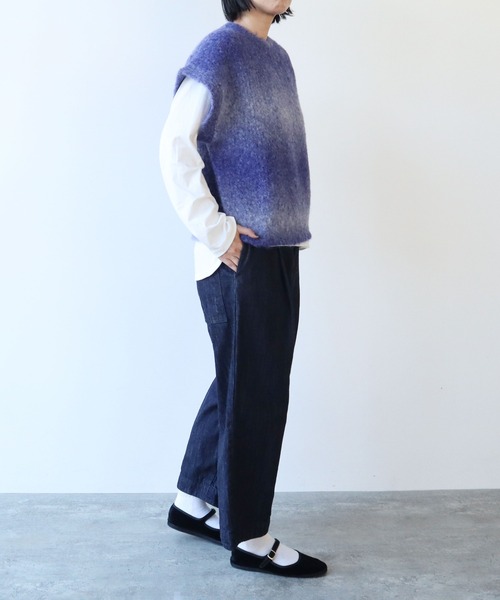 yuni(ユニ )の「Tumbes Alpaca スクエアベスト(ベスト・レディース・ブルー/オレンジ/ベージュ・FREE)」の15枚目の写真