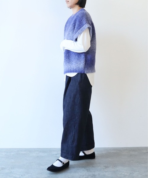 yuni(ユニ )の「Tumbes Alpaca スクエアベスト(ベスト・レディース・ブルー/オレンジ/ベージュ・FREE)」の16枚目の写真