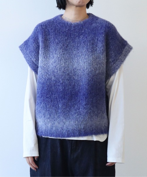 yuni(ユニ )の「Tumbes Alpaca スクエアベスト(ベスト・レディース・ブルー/オレンジ/ベージュ・FREE)」の17枚目の写真