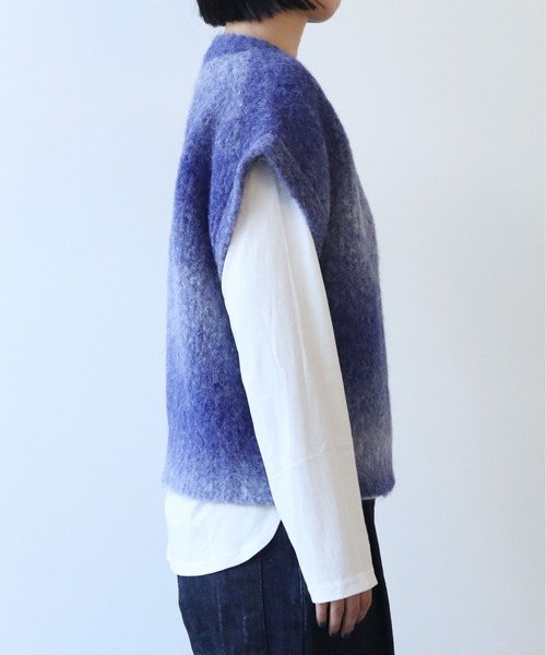 yuni(ユニ )の「Tumbes Alpaca スクエアベスト(ベスト・レディース・ブルー/オレンジ/ベージュ・FREE)」の18枚目の写真