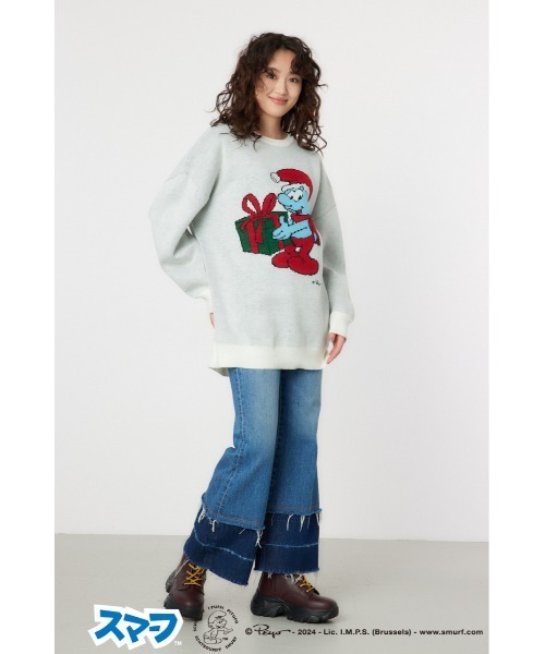 RODEO CROWNS WIDE BOWL(ロデオクラウンズワイドボウル)の「(THE SMURFS)チュニックニットワンピース(ワンピース・レディース・アイボリー・FREE)」の5枚目の写真