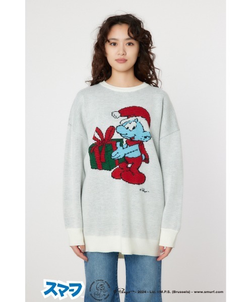 RODEO CROWNS WIDE BOWL(ロデオクラウンズワイドボウル)の「(THE SMURFS)チュニックニットワンピース(ワンピース・レディース・アイボリー・FREE)」の7枚目の写真