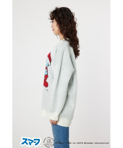 RODEO CROWNS WIDE BOWL(ロデオクラウンズワイドボウル)の「(THE SMURFS)チュニックニットワンピース(ワンピース・レディース・アイボリー・FREE)」の8枚目の写真