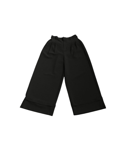 antiqua(アンティカ)の「ロールアップワイドパンツ(その他パンツ・レディース・ベージュ/ブラック・MEDIUM/LARGE)」の13枚目の写真