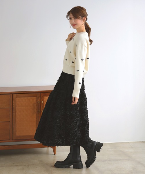 フラワーモチーフスカート（スカート）｜MERAKI（メラキ）の  