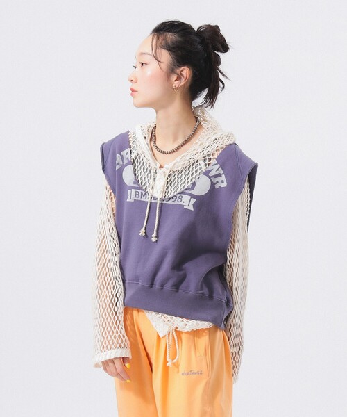 BEAMS BOY（ビームスボーイ）の「カットオフ スウェット ベスト（ベスト・レディース・ナチュラル/バイオレット・ONE SIZE）」の20枚目の写真
