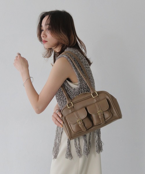 【セール】【CLEIO】ベルテッドスクエアショルダーバッグ（ショルダーバッグ）｜CLEIO（クレイオ）