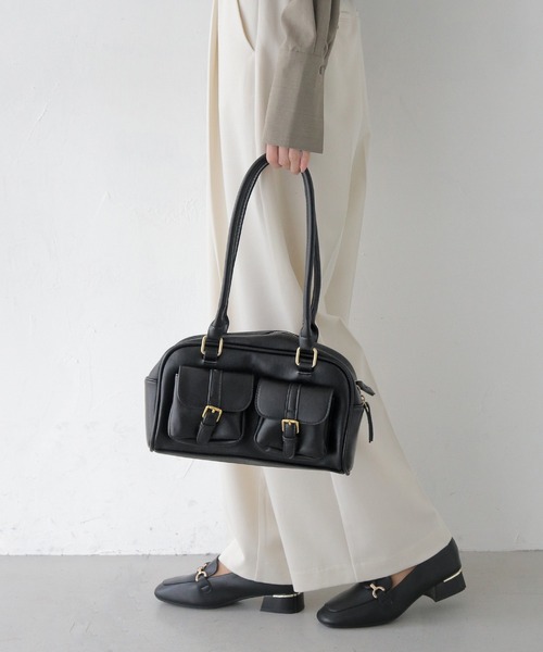 【セール】【CLEIO】ベルテッドスクエアショルダーバッグ（ショルダーバッグ）｜CLEIO（クレイオ）