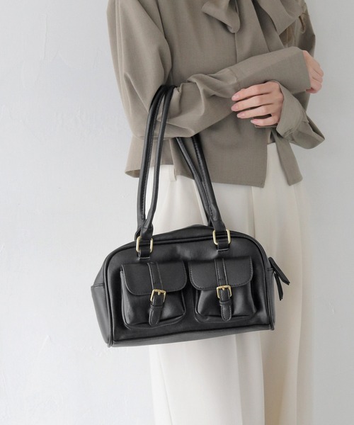【セール】【CLEIO】ベルテッドスクエアショルダーバッグ（ショルダーバッグ）｜CLEIO（クレイオ）