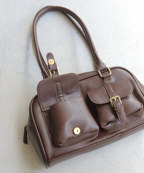 【セール】【CLEIO】ベルテッドスクエアショルダーバッグ（ショルダーバッグ）｜CLEIO（クレイオ）