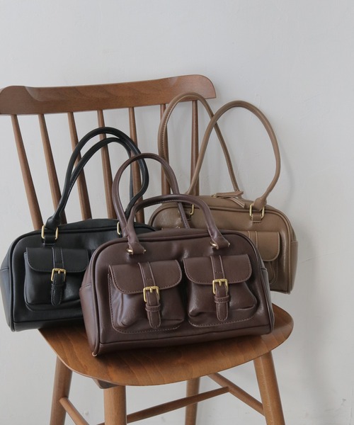 【セール】【CLEIO】ベルテッドスクエアショルダーバッグ（ショルダーバッグ）｜CLEIO（クレイオ）