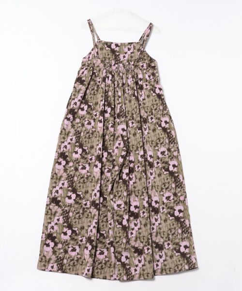 お花柄サロペット w closet サロペット オーバーオール 花柄サロペット レディース