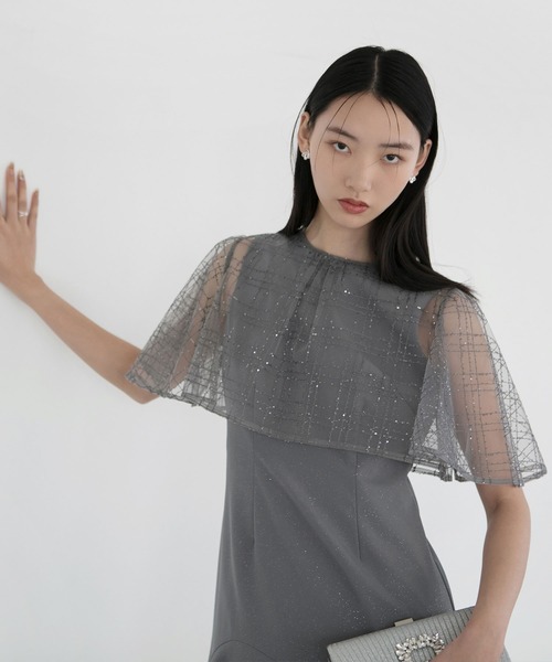 セール】【LEJA】チェックスパンコールボレロラメマーメイドフレ