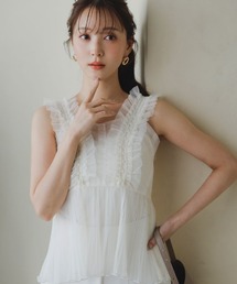 Sustainableチュールキャミブラウス