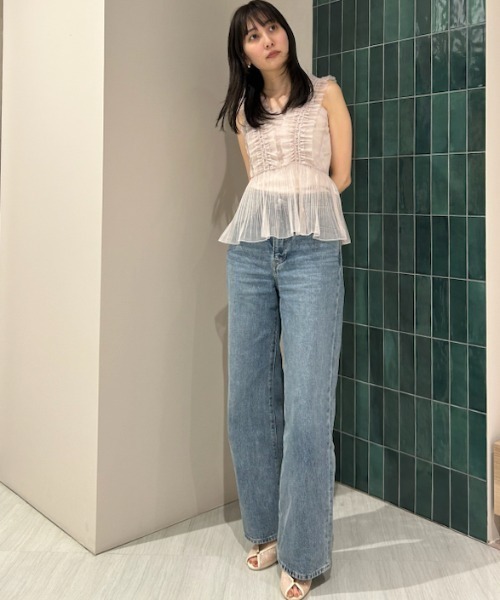 SNIDEL（スナイデル）の「Sustainableチュールキャミブラウス（シャツ