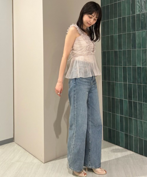 スナイデル　Sustainableチュールキャミブラウス Sustainableチュールキャミブラウス｜スナイデルの通販｜&mall