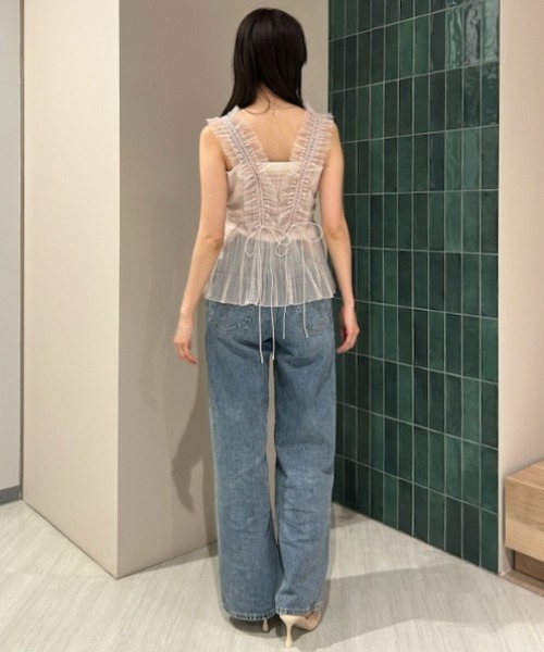 チュールキャミブラウス Sustainableチュールキャミブラウス(シャツ・ブラウス