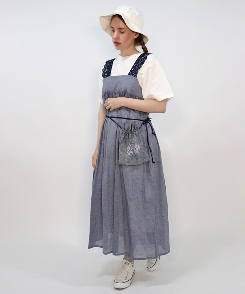 haupia(ハウピア)の「旅する花。【ワンピース】(ワンピース・レディース・オフホワイト/チャコールグレー/ネイビー・MEDIUM)」の5枚目の写真