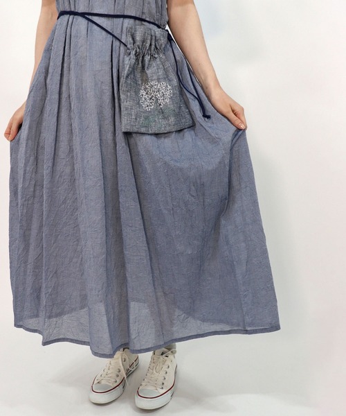 haupia(ハウピア)の「旅する花。【ワンピース】(ワンピース・レディース・オフホワイト/チャコールグレー/ネイビー・MEDIUM)」の10枚目の写真