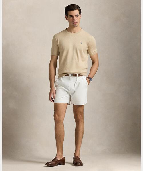 POLO RALPH LAUREN（ポロ ラルフ ローレン）の「コットン クルーネック ショートスリーブ セーター（ニット/セーター・メンズ・ブラウン・S/M/L/XL/XS）」の6枚目の写真