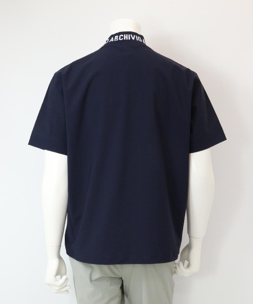 archivio(アルチビオ)の「<MENS>ロゴネック半袖プルオーバー(Tシャツ/カットソー・メンズ・ホワイト/ネイビー・L/M/LL)」の3枚目の写真