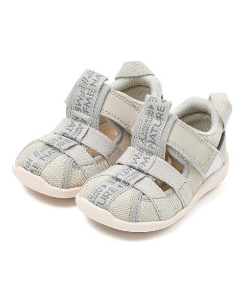 IFME(イフミー)の「BABY|ifme nature ワイドテープウォーターシューズ(サンダル・キッズ・ブルー/ベージュ・12.0cm/12.5cm/13.0cm/13.5cm/14.0cm/14.5cm/15.0cm)」の2枚目の写真