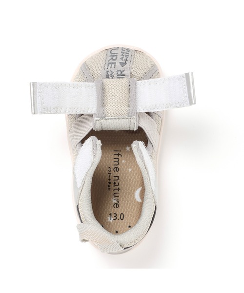 IFME(イフミー)の「BABY|ifme nature ワイドテープウォーターシューズ(サンダル・キッズ・ブルー/ベージュ・12.0cm/12.5cm/13.0cm/13.5cm/14.0cm/14.5cm/15.0cm)」の8枚目の写真
