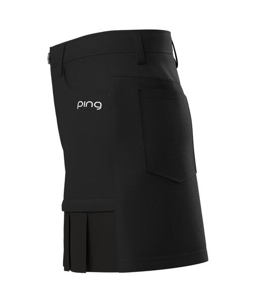 セール】【PING APPAREL】フェイクレイヤードプリーツスカート