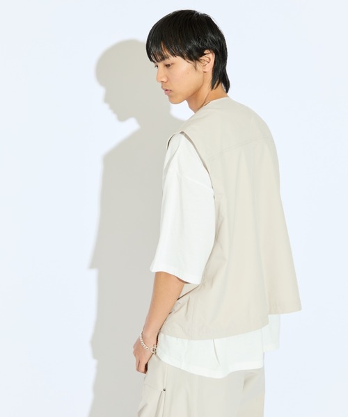 Lui's（ルイス）の「【Neucon/ニューコン】マルチポケットフィッシャーマンZIPベスト（ベスト・メンズ・ライトグレー/ブラック・FREE）」の19枚目の写真