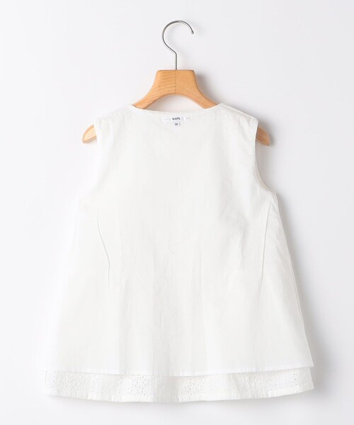 セール】SHIPS KIDS:140～150cm / レース ペプラム ノースリーブ