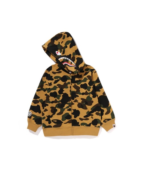 1ST CAMO PATCH PRINT SHARK ZIP HOODIE（パーカー）｜A BATHING