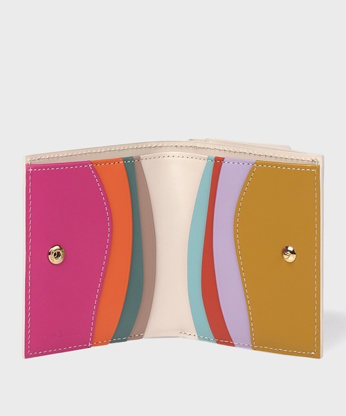 【Paul Smith】スワールカットカードレイヤー2つ折り財布 スワールカットカードレイヤー2つ折り財布 / 355006 W030(財布