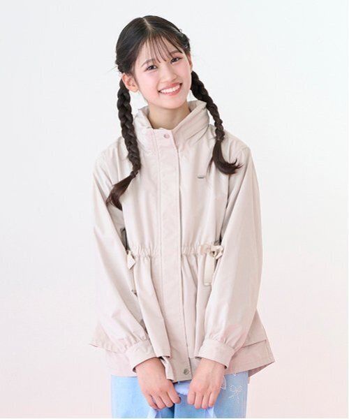 メゾピアノ新品新作タグ付き【はっ水】2WAYマウンテンパーカ160