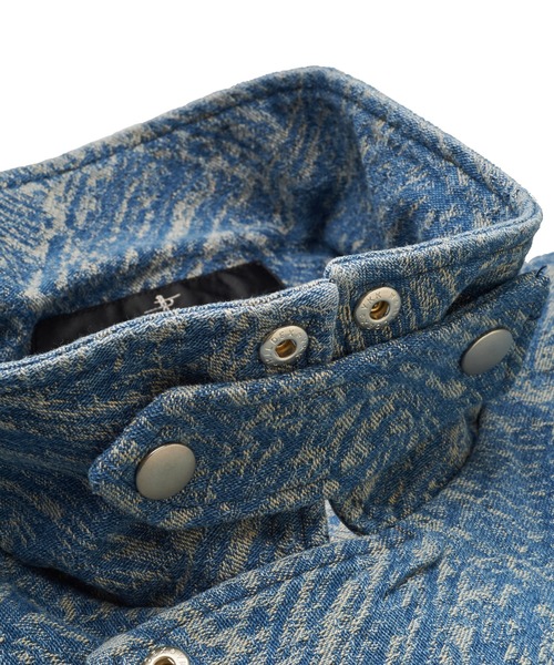 NO ID.（ノーアイディ）の「【NO ID.】JQ Denim Big Riders Jacket / JQ デニム ビッグ ライダース ジャケット（ライダースジャケット・メンズ・ブルー系その他4/インディゴブルー/ライトブルー・ONE SIZE）」の18枚目の写真