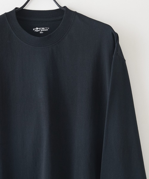 ragged mountain(ラギットマウンテン)の「【RAGGED MOUNTAIN/ラギットマウンテン】エンボス加工ロゴロンT(Tシャツ/カットソー・メンズ・ホワイト/ブラック/パープル/ベージュ/ブラウン/ネイビー・MEDIUM/LARGE/X-LARGE)」の14枚目の写真