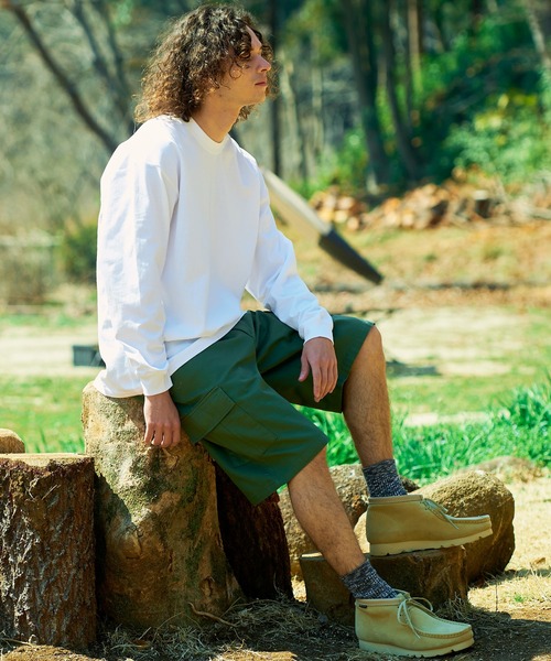 ragged mountain(ラギットマウンテン)の「【RAGGED MOUNTAIN/ラギットマウンテン】エンボス加工ロゴロンT(Tシャツ/カットソー・メンズ・ホワイト/ブラック/パープル/ベージュ/ブラウン/ネイビー・MEDIUM/LARGE/X-LARGE)」の22枚目の写真