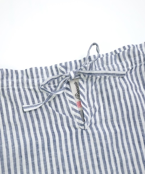 Brocante（ブロカント）の「[Brocante / ブロカント] リネンロンスト リュバンブラウス（シャツ/ブラウス・レディース・ブルー系その他/ブラック系その他・2）」の8枚目の写真