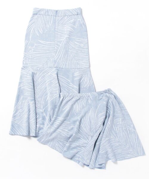 Maunaloa(マウナロア)の「【Maunaloa】カマカニリーフセットアップ(ワンショルダートップス&スカート)(スカート・レディース・ライトブルー/ベージュ・M/L)」の11枚目の写真