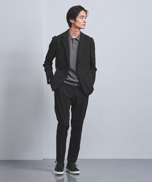 UNITED ARROWS（ユナイテッドアローズ）の「ドビー シングル 2ボタン テーラードジャケット UA COZY ―ストレッチ・撥水・ウォッシャブル・防しわ―（テーラードジャケット・メンズ・ブラック/ネイビー/グレー・S/M/L/XL/XXL）」の5枚目の写真