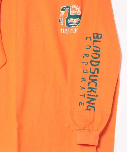 TOY　MACHINE（トイ　マシーン）の「TM NEVER ENNDING LONG TEE（Tシャツ/カットソー・メンズ・ブラック/オレンジ・M/L/XL）」の15枚目の写真
