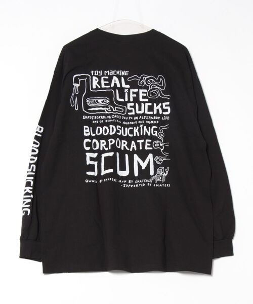 TOY　MACHINE（トイ　マシーン）の「TM NEVER ENNDING LONG TEE（Tシャツ/カットソー・メンズ・ブラック/オレンジ・M/L/XL）」の16枚目の写真