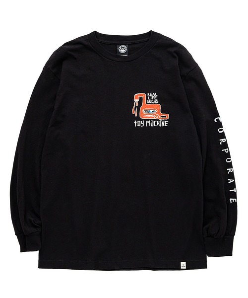 TOY　MACHINE（トイ　マシーン）の「TM NEVER ENNDING LONG TEE（Tシャツ/カットソー・メンズ・ブラック/オレンジ・M/L/XL）」の14枚目の写真