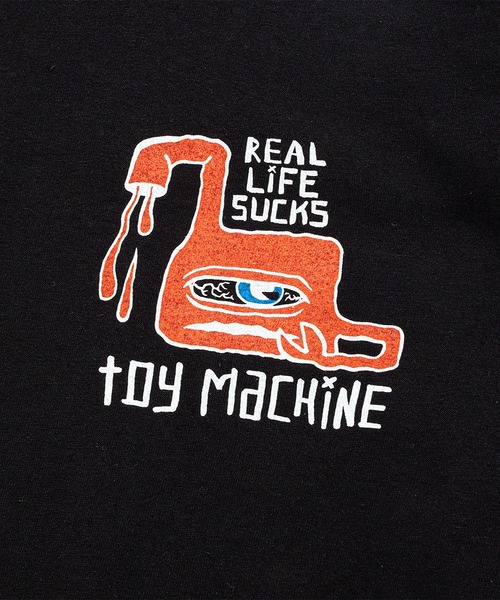 TOY　MACHINE（トイ　マシーン）の「TM NEVER ENNDING LONG TEE（Tシャツ/カットソー・メンズ・ブラック/オレンジ・M/L/XL）」の4枚目の写真
