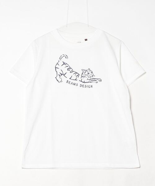 TIGORA by BEAMS DESIGN（ティゴラバイビームスデザイン）の「ティゴラ ビームス TIGORA BEAMS グラフィックTシャツ（Tシャツ/カットソー・レディース・ピンク/ホワイト/グレー・S/M/L/XL）」の2枚目の写真