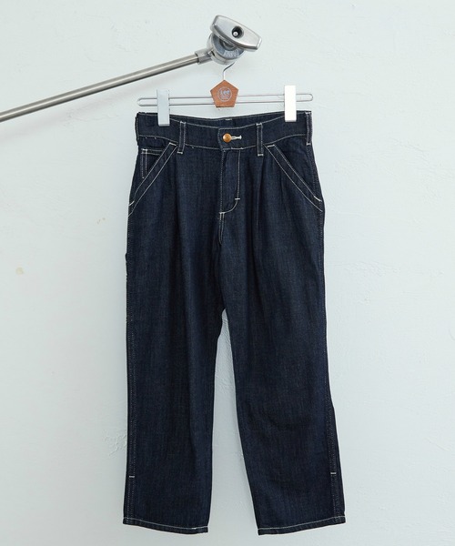 Lee（リー）の「Lee/リー【110-160cm】キッズ ワイドテーパードデニム ペインターパンツ（デニムパンツ・キッズ・ライトインディゴブルー/インディゴブルー・110/120/130/140/150/160）」の7枚目の写真
