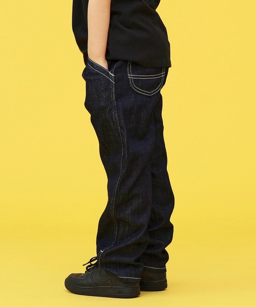 Lee（リー）の「Lee/リー【110-160cm】キッズ ワイドテーパードデニム ペインターパンツ（デニムパンツ・キッズ・ライトインディゴブルー/インディゴブルー・110/120/130/140/150/160）」の17枚目の写真